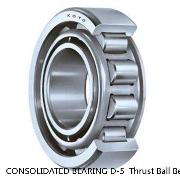 CONSOLIDATED BEARING D-5  Thrust Ball Bearing #1 image